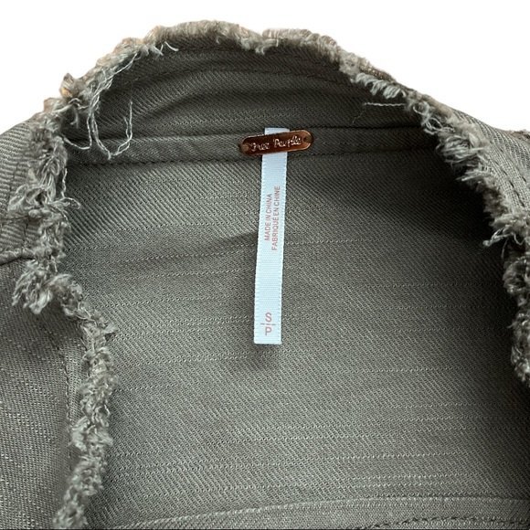 Free People Raw Femme Linen Jacket, Size S - Picture 7 of 9